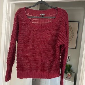 Express red/purple skin sweater